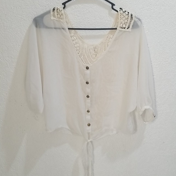Lace Crochet Blouse - Picture 1 of 2